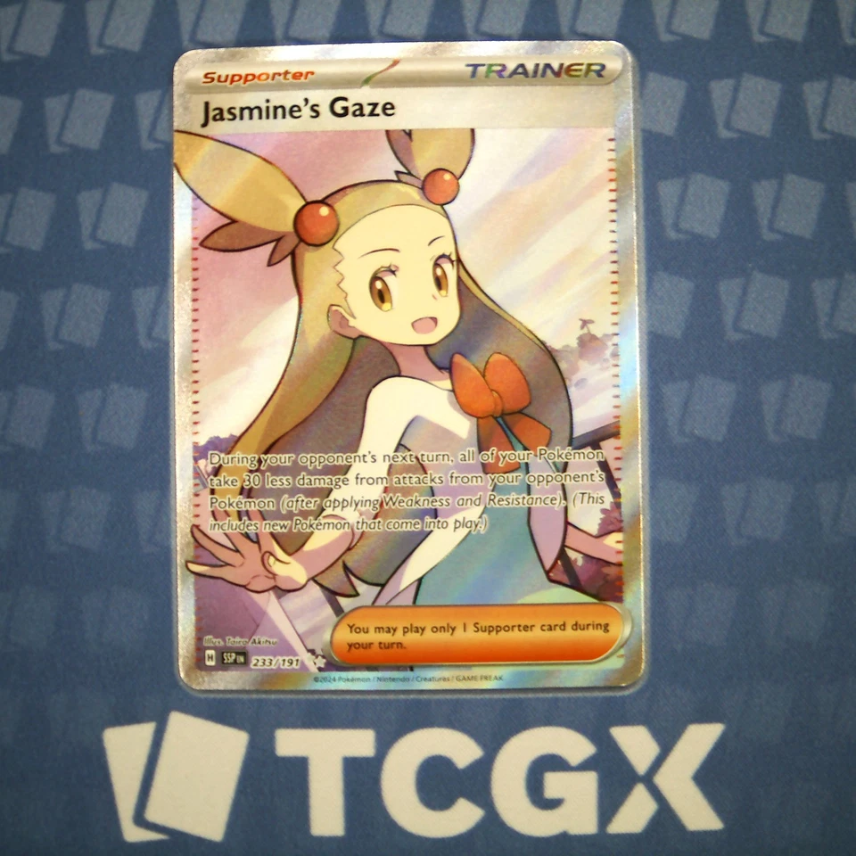 Pokemon - Jasmine's Gaze - 233/191 - SV08: Surging Sparks - Holo - Ultra Rare NM - Image 1 of 1