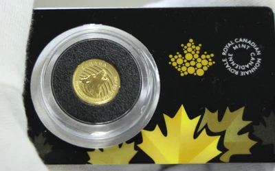2015 Canada Howling Wolf - 1/10 Troy Oz .99999 Gold (In Assay) - Image 1 of 2