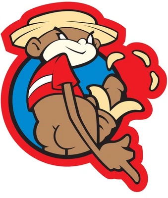 Calcomanía adhesiva de vinilo laminado troquelado Johnny Chimpo Super Troopers Foto 1 de 4