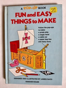 VTG 1975 Pop-up Book FUN snd EASY THINGS to MAKE James Razi Excellent Rare - Picture 1 of 10