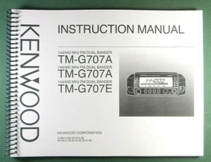 Kenwood TM-G707A/E Instrukcja - Pokrowce ochronne i cewka związane! - Zdjęcie 1 z 2