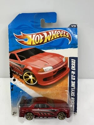 Hot Wheels Nightburnerz ‘11 Nissan Skyline GT-R (R32) Red  - Image 1 of 3