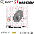 2x Brake Disc For Bmw Brilliance Bmw 3 Series E90 N46 B20 Cc N46 B20 E