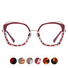 Square Eyeglass Frames RX Fashion Metal Frame Glasses Blue Light Blocking M