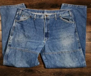 Mens 42X32 Vintage Dickies Double Knee Carpenter Denim Jeans - Picture 1 of 4
