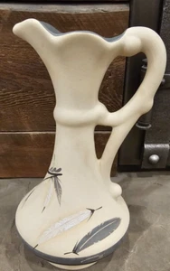 Desert Pueblo Pottery Pitcher Feathers Bow & Arrow 11" Signed Native American - Picture 1 of 10