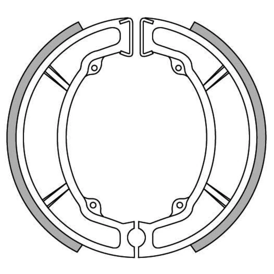 Newfren Rear Brake Shoes for Suzuki RM250 1984-1986 — 第 1/1 张图片