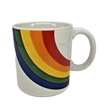 Rainbow Mug FTDA Coffee Tea Mug Ceramic Korea 1980’s Vintage 12oz