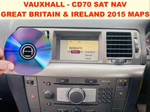 VAUXHALL - CD70 SAT NAV GREAT BRITAIN & IRELAND 2015 NAVTEQ MAPS - Picture 1 of 5
