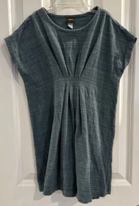 Tea Collection Girls’ Teal Short Sleeve Dress Front Cinch Size 5 - Picture 1 of 5