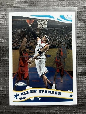 2006-07 Topps Chrome Allen Iverson 🔥🔥🔥#18 Philadelphia 76ers Basketball Card - Image 1 of 4