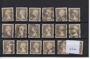 GB - Máquina - AM 264) 41p valor x 18 copias - SG Y1712 - SG Cat £27 - usado - Imagen 1 de 1