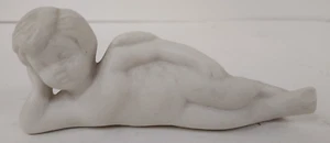 Angel Figurine- Laying on Side- Ceramic Bisque- Flawed - Picture 1 of 8