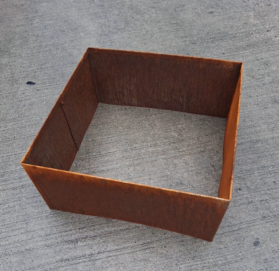 ISS-KOHLI Edelrost Pflanzgefäß Hochbeet Pflanzkübel rostig wie Cortenstahl