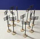 1/72 Scale - HO Scale Telephone Poles. Lot Of 13.