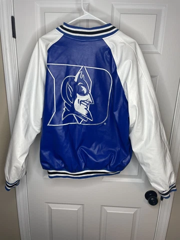 Duke Blue Devils Steve And Barrys Letterman Style Mens Size Large Jacket Vintage Cover