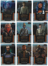 2023 TOPPS FINEST STAR WARS AHSOKA TANO/DOOKU/JINN TALES OF THE JEDI (14 CARDS)