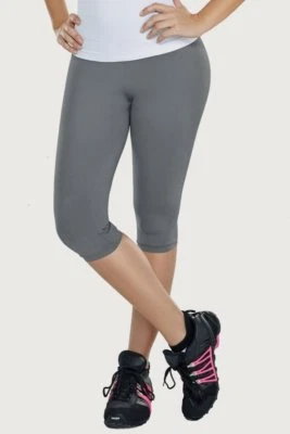 Leggings Capri Sin Costuras Mujer Pantalones Deporte Bio-Cristales Adelgazantes COLOMBIANA Foto 1 de 2