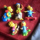 Lot of 5 - Vintage 1990 Burger King The Simpsons Camping Toy Figures. Kids Meal