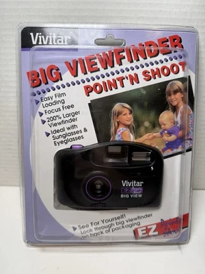 Vintage Vivitar EZ Point N Shoot Big Viewfinder Camera New in Package 1995 - Image 1 of 2