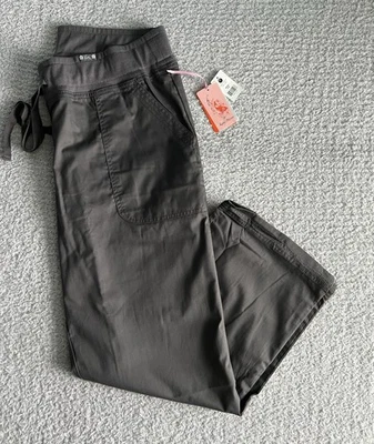 Женские большие миниатюрные штаны-скраб Koi LP сталь Morgan Cargo для ухода за больными медицинскими - Изображение 1 из 4