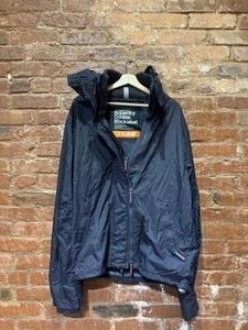 Vintage Men's Superdry Japan Double Black Label hooded jacket Size Large - Picture 1 of 7