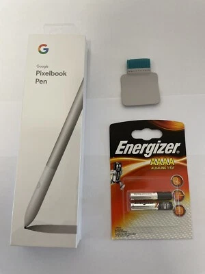Penna Pixelbook Google C0B - argento + batterie e supporto regalo - Immagine 1 di 2