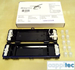 TELEPHONE OR DATA CABLE EXTERNAL WATERPROOF DROPWIRE ENCLOSURE + 10 JELLY CRIMPS - Picture 1 of 4