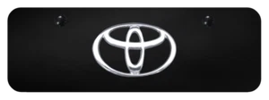 Toyota Official Logo Emblem 3D Stainless Steel Mini License Plate Official - Imagen 1 de 4