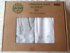 2 serviettes de toilette grise et blanche neuves 50x80 cm modèle Forest Sincere