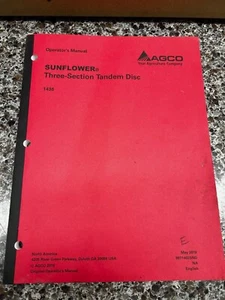 MANUAL OPERADOR DISCO GIRASOL 1436 9971402SND - Imagen 1 de 4