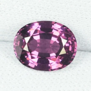 2.27 ct HOT LUSTROUS BEST PURPLE PINK  NATURAL RHODOLITE GARNET Oval See Vdo SKC - Picture 1 of 3