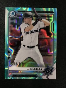 2021 Bowman Draft #BDC-17 JJ Bleday Aqua Lava Refractor /199 Miami Marlins - Picture 1 of 2