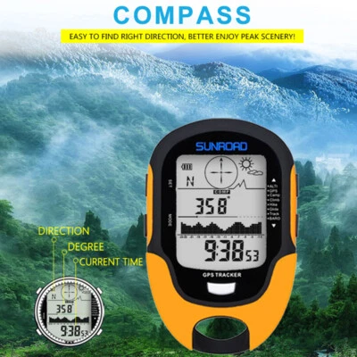 Multifunction LCD Digital GPS Altimeter Barometer Compass Portable Outdoor - image 1 of 4