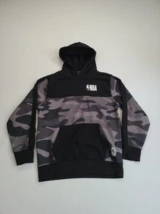 NBA Sweater Boys Large Black Camo Hoodie Basketball Sweatshirt Youth Kids - Picture 1 of 8