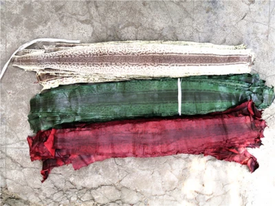 Real Leather Sand Snake Skin Leather Hide Whole Pelts DIY Tanned Material - Image 1 of 4