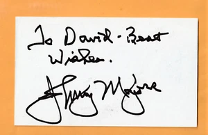 Tarjeta 3x5 firmada por Johnny Majors Tennessee Volunteers AUTO Iowa State Cyclones - Imagen 1 de 2