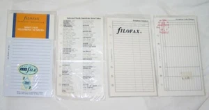 4 Vintage Filofax Personal Organizer Inserts Telephone Numbers and Call Planner+ - Picture 1 of 2