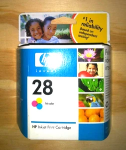 Original HP 28 Tri Color Tinte abgelaufen 2008 werkseitig versiegelt - Bild 1 von 2
