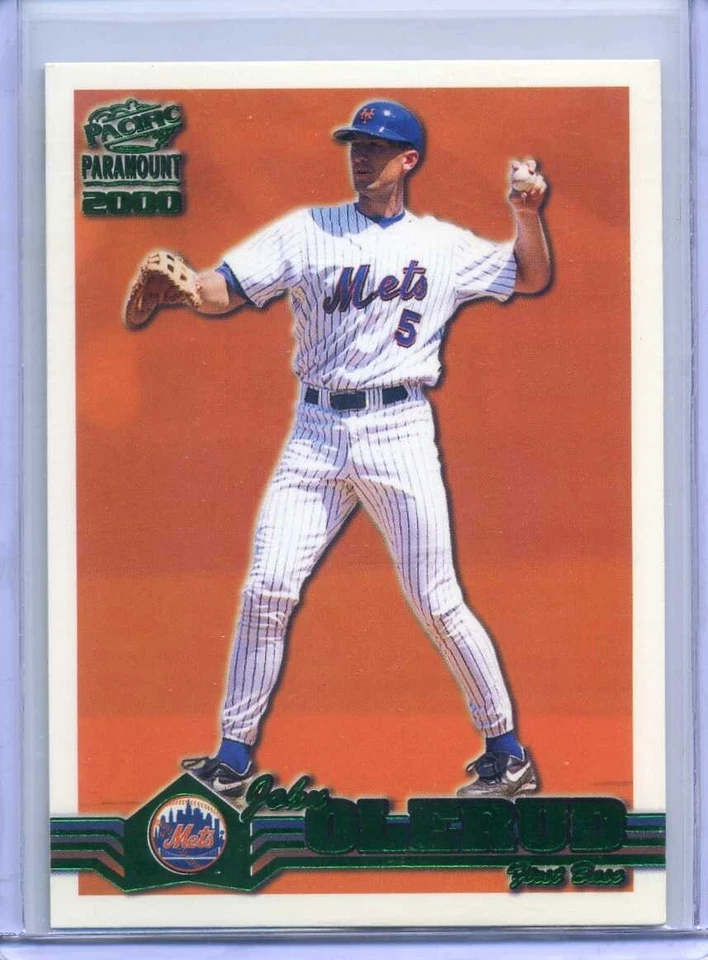 JOHN OLERUD 2000 Pacific Paramount EMERALD GREEN #151 - METS - Image 1 of 1