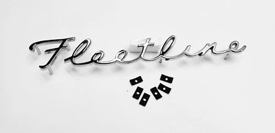 1942-1948 Chevrolet Fleetline Chrome porta-malas emblema roteiro 1941 1946 1947 - Imagem 1 de 4