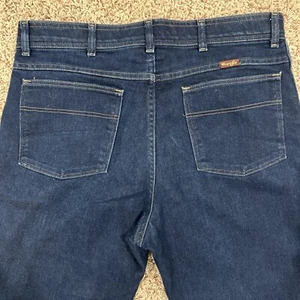 Vintage Wrangler Jeans 80s True Blue Style Elite Clasp 36x30 Excellent NOS - Picture 1 of 12