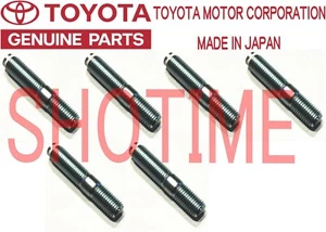 Juego de 6 pernos colector de escape TOYOTA OEM 87-89 CELICA ST165 TURBO 3SGTE - Imagen 1 de 1