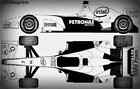 bmw Sauber F1 2006 Bauplan Zeichnung A4 Foto