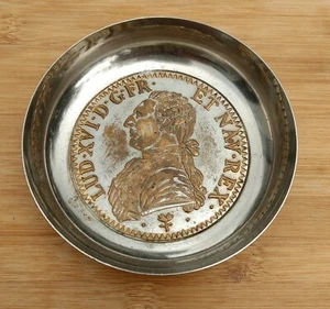 Tip Tray French LUD XVI D G FR ET NAV REX Coin Replica France Brass / Metal - Picture 1 of 8