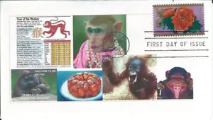 Year of the Monkey(Lunar New Year) FDC Scott# 5057 Dr. L's Cachet Issue of 20 - Picture 1 of 1