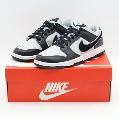 DQ7683-001 Nike Dunk Low Retro Chenille Swoosh Black Grey (Men's) - Image 1 of 4