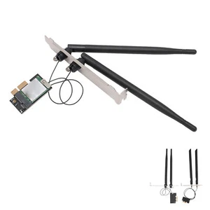 5G Network Card 2.4G 5G 867Mbps Dual Band PCIEx1 Interface BT4.0 Plug - Afbeelding 1 van 18