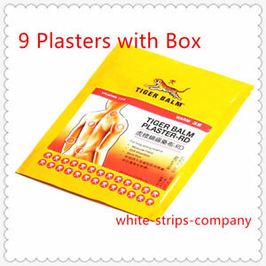 TIGERBALM PLASTER-RD WARM MEDICATED PAIN RELIEF (10cm x 14cm)(9 PLASTERS)