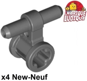 Lego 4x Pneumatic Hose Connector T Axle Dark Gray 99021 New - Picture 1 of 1